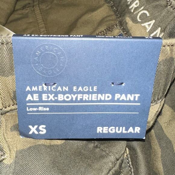 NWT American Eagle AE Low Rise Ex Boyfriend Camo Pant Size XS - Picture 3 of 16
